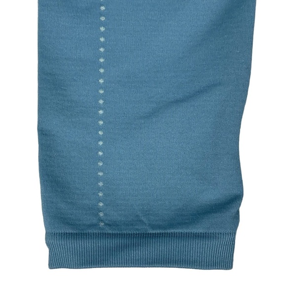 Gymshark Seamless Leggings XS Contour Breeze Tights Spell Out Logo Blue - Picture 5 of 11